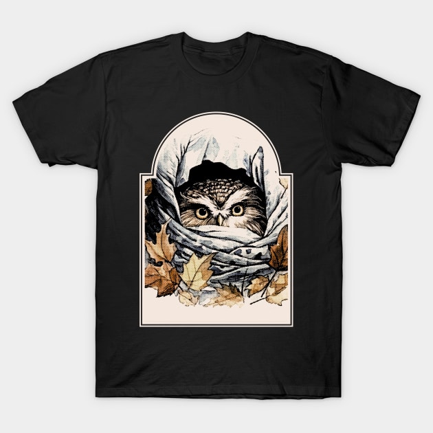 Autumn Owl T-Shirt by Solutionoriginal